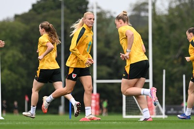 061026 - Wales Women Football Training - Sophie Ingle during training ahead of their World Cup Play-Off match against Albania