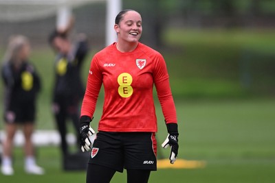 061026 - Wales Women Football Training - Soffia Kelly during training ahead of their World Cup Play-Off match against Albania