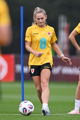 061026 - Wales Women Football Training - Charlie Estcourt during training ahead of their World Cup Play-Off match against Albania