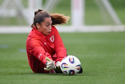 061026 - Wales Women Football Training - Safia Middleton-Patel during training ahead of their World Cup Play-Off match against Albania