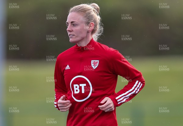080421 Wales Women Football Training Session - Sophie Ingle during a training session at Leckwith Stadium ahead of their match against Canada