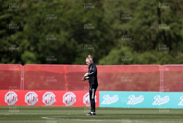 080621 - Wales Women Football Training - Manager Gemma Grainger