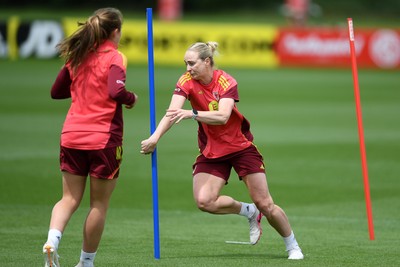 080626 - Wales Women Football Training - Rhiannon Roberts during training ahead of their upcoming World Cup qualifier match against Czech Republic