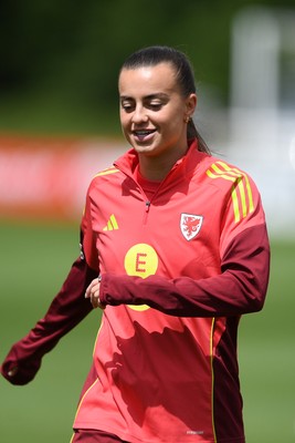 080626 - Wales Women Football Training - Ella Powell during training ahead of their upcoming World Cup qualifier match against Czech Republic