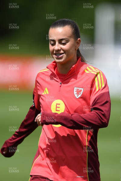 080626 - Wales Women Football Training - Ella Powell during training ahead of their upcoming World Cup qualifier match against Czech Republic