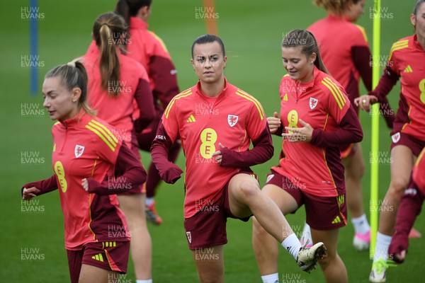 080626 - Wales Women Football Training - Ella Powell during training ahead of their upcoming World Cup qualifier match against Czech Republic