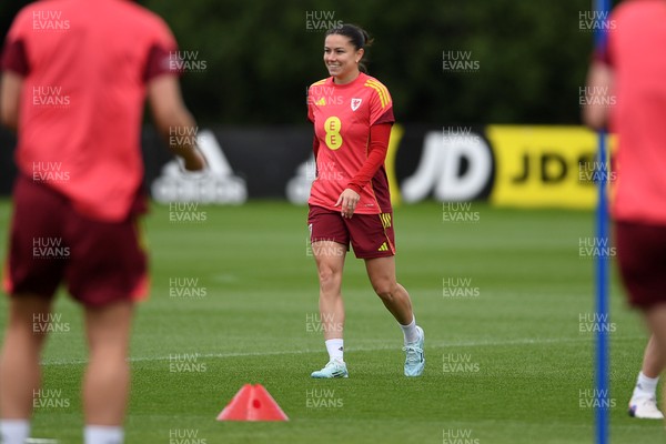 080626 - Wales Women Football Training - Ffion Morgan during training ahead of their upcoming World Cup qualifier match against Czech Republic