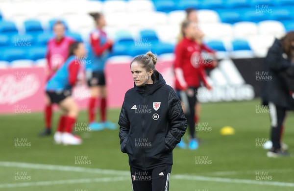 120421 Wales Women Football Training Session - \wm\ during a training session at Cardiff City Stadium ahead of their friendly international match against Denmark
