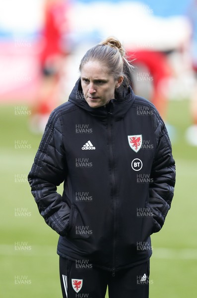 120421 Wales Women Football Training Session - \wm\ during a training session at Cardiff City Stadium ahead of their friendly international match against Denmark