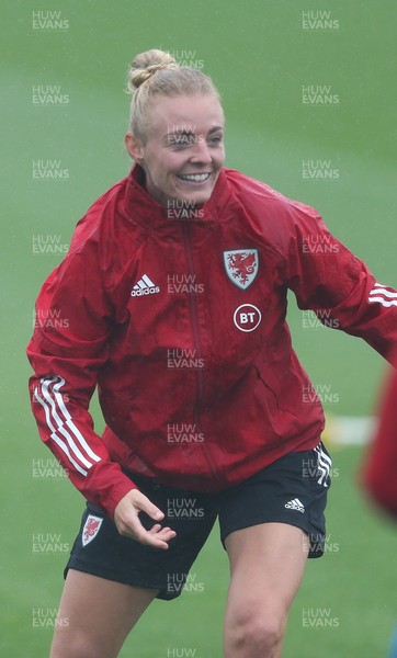 191021 - Wales Women Football Training - Sophie Ingle during a training session ahead of the World Cup Qualifying matches against Slovenia and Estonia