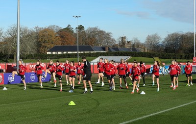 Wales Women Football Training 231121