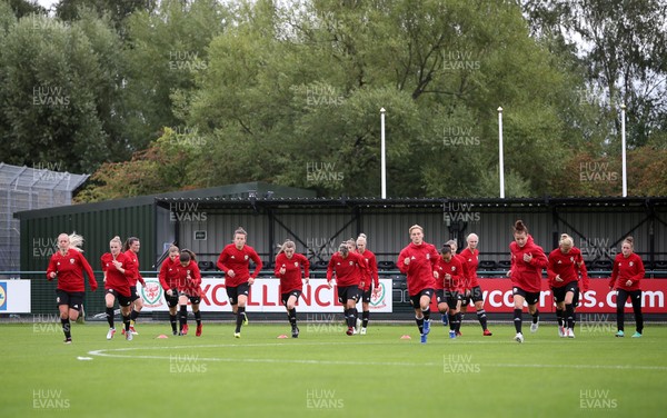 280818 - Wales Women Football Training - Wales during training