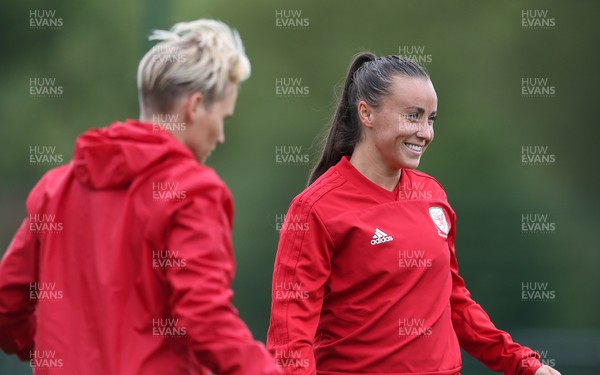 280818 - Wales Women Football Training - Natasha Harding during training