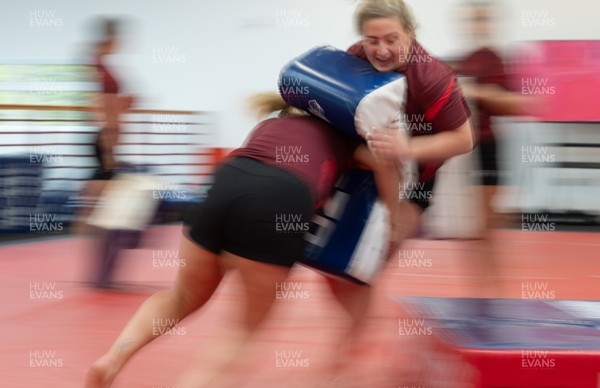 140426 - Wales Women Gym and Dojo Training session - Molly Reardon during a gym and dojo training session ahead of their match against France 