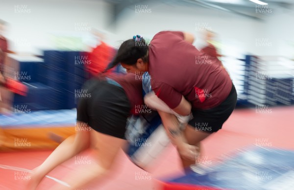140426 - Wales Women Gym and Dojo Training session - Sisilia Tuipulotu during a gym and dojo training session ahead of their match against France 