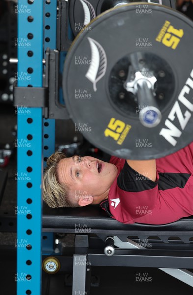 131023 - Wales Women Conditioning Session - Donna Rose during a gym session on Wales’ first full day in Wellington, New Zealand ahead of the start of WXV1