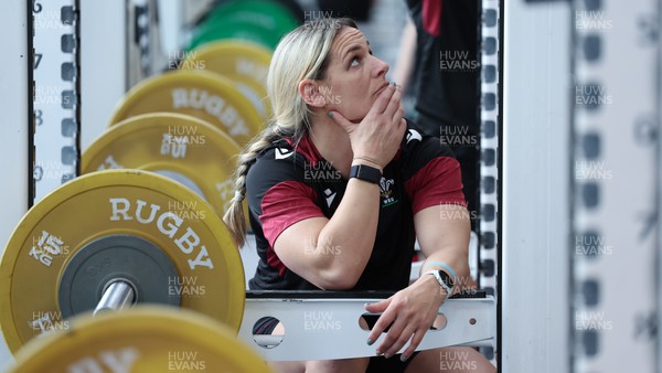 020424 - Wales Women’s Rugby Gym Session - Kerin Lake during a gym session ahead of Wales’ next Women’s 6 Nations match against Ireland