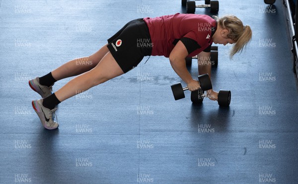 161023 - Wales Women Gym Session - Alex Callender during a gym and weights session 