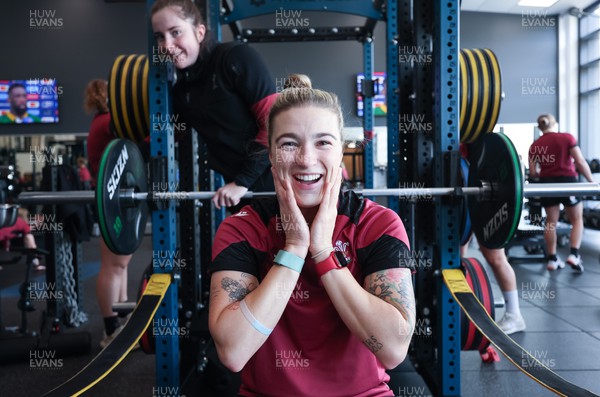 161023 - Wales Women Gym Session - Keira Bevan during a gym and weights session 