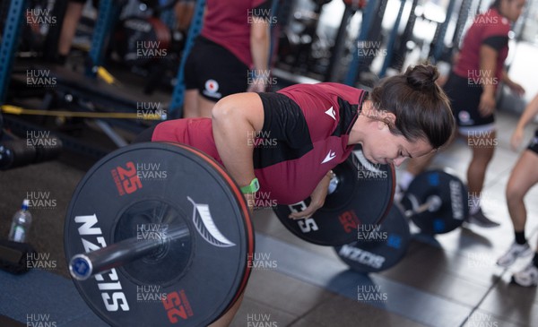 161023 - Wales Women Gym Session - Sioned Harries during a gym and weights session 