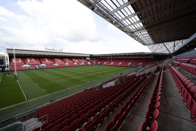 290324 - Wales Women Rugby Kickers Session - A general view of Ashton Gate ahead of the Guinness Women’s 6 Nations match against England 