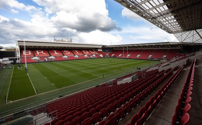 290324 - Wales Women Rugby Kickers Session - A general view of Ashton Gate ahead of the Guinness Women’s 6 Nations match against England 