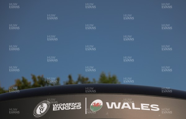 150825 - Wales Women Rugby Team - Branding on the Wales Rugby World Cup Team coach as the team leave their Vale headquarters to head to Manchester for the Women’s Rugby World Cup