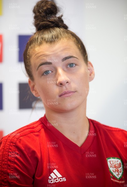 020919 - Wales Women's Media Conference and training session - Angharad James during media conference ahead of the Euro 2021 qualifying match against Northern Ireland