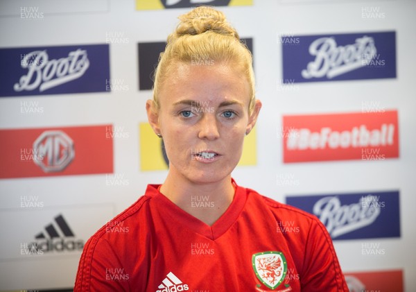 020919 - Wales Women's Media Conference and training session - Sophie Ingle during media conference ahead of the Euro 2021 qualifying match against Northern Ireland