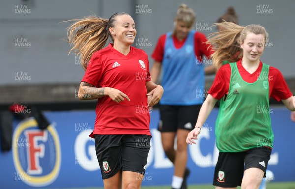 020919 - Wales Women's Media Conference and training session - Natasha Harding during training session ahead of the Euro 2021 qualifying match against Northern Ireland