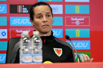 121026 - Wales Women Media Session - Wales Manager Rhian Wilkinson speaks to the press ahead of their upcoming World Cup play-off match against Albania
