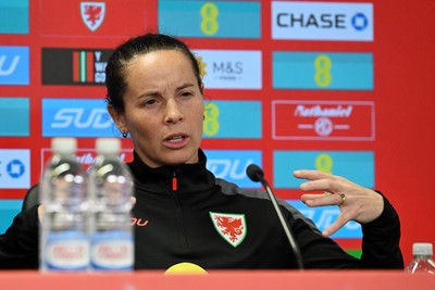 121026 - Wales Women Media Session - Wales Manager Rhian Wilkinson speaks to the press ahead of their upcoming World Cup play-off match against Albania