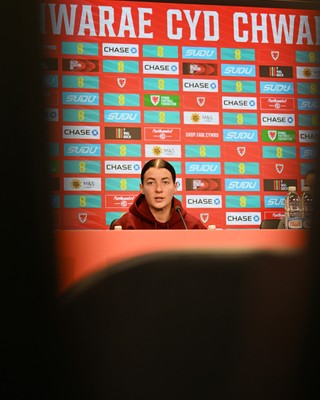 121026 - Wales Women Media Session - Angharad James  speaks to the press ahead of their upcoming World Cup play-off match against Albania