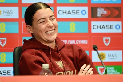 121026 - Wales Women Media Session - Angharad James  speaks to the press ahead of their upcoming World Cup play-off match against Albania