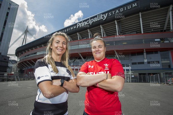 050619 - Wales Women Press Conference - Barbarians player Elinor Snowsill and Wales Captain Carys Phillips