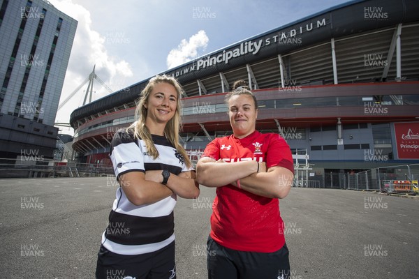 050619 - Wales Women Press Conference - Barbarians player Elinor Snowsill and Wales Captain Carys Phillips