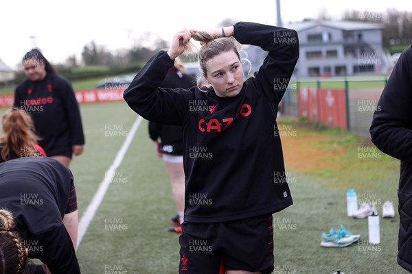 080222 - Behind the Scenes in the Wales Women Rugby Camp as they prepare for this years 6 Nations Championship - Keira Bevan