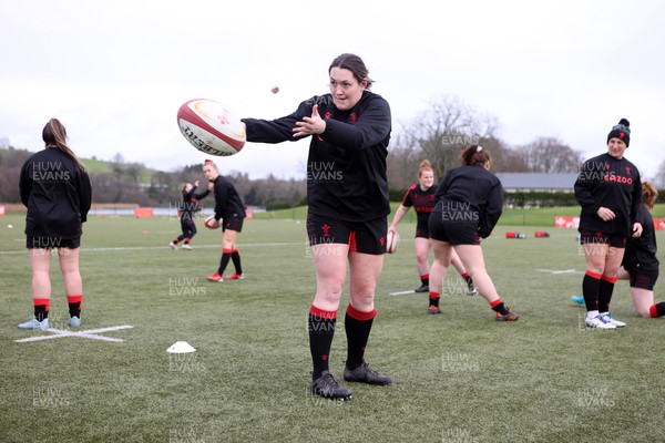 080222 - Behind the Scenes in the Wales Women Rugby Camp as they prepare for this years 6 Nations Championship - Cerys Hale