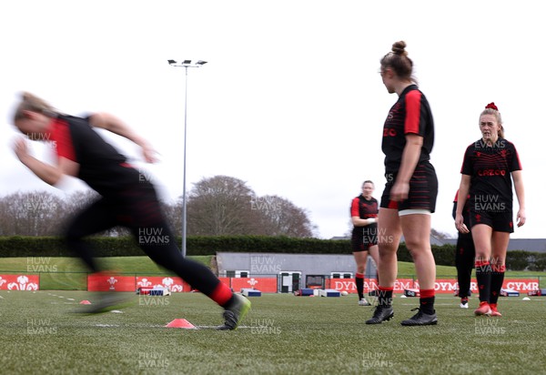 080222 - Behind the Scenes in the Wales Women Rugby Camp as they prepare for this years 6 Nations Championship - 