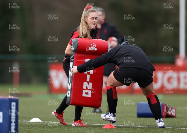 080222 - Behind the Scenes in the Wales Women Rugby Camp as they prepare for this years 6 Nations Championship - Hannah Jones