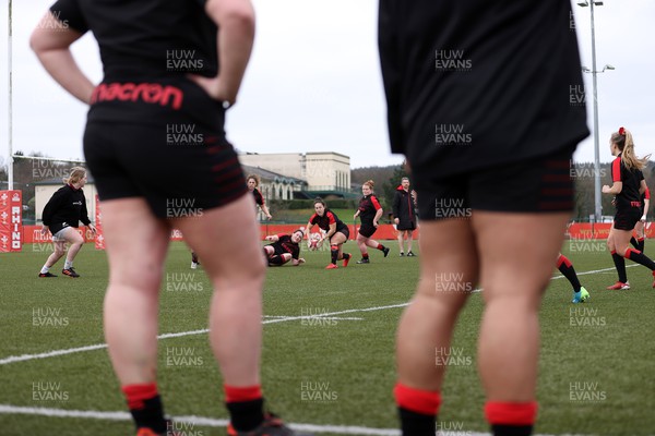 080222 - Behind the Scenes in the Wales Women Rugby Camp as they prepare for this years 6 Nations Championship - Ffion Lewis