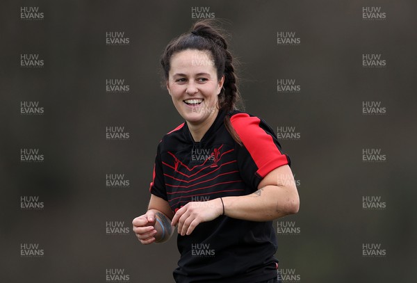 080222 - Behind the Scenes in the Wales Women Rugby Camp as they prepare for this years 6 Nations Championship - Ffion Lewis