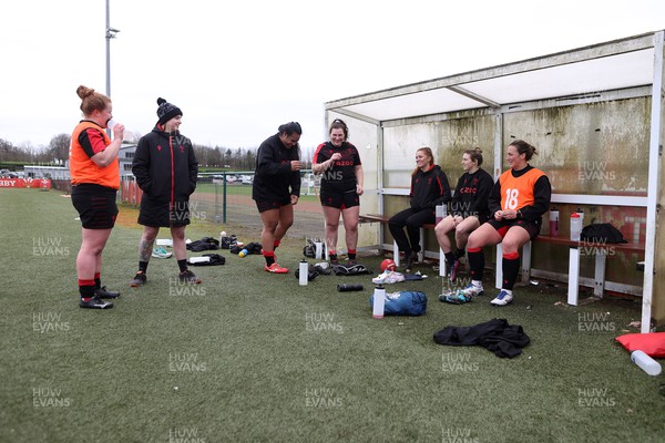 080222 - Behind the Scenes in the Wales Women Rugby Camp as they prepare for this years 6 Nations Championship - Cara Hope, Bethan Lewis, Sisilia Tuipulotu, Gwenllian Pyrs, Niamh Terry, Keira Bevan and Siwan Lillicrap