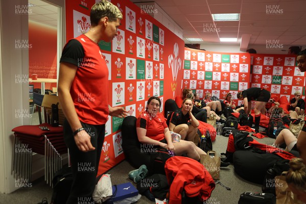 080222 - Behind the Scenes in the Wales Women Rugby Camp as they prepare for this years 6 Nations Championship - Team Manager Hannah John talks to the team