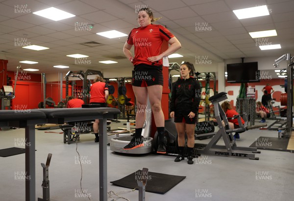 080222 - Behind the Scenes in the Wales Women Rugby Camp as they prepare for this years 6 Nations Championship - Gwen Crabb