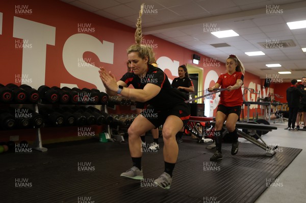 080222 - Behind the Scenes in the Wales Women Rugby Camp as they prepare for this years 6 Nations Championship - Kerin Lake