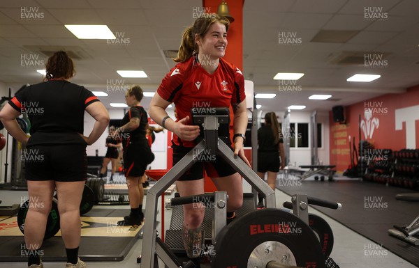 080222 - Behind the Scenes in the Wales Women Rugby Camp as they prepare for this years 6 Nations Championship - Bethan Lewis