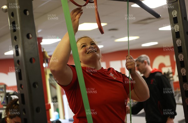 080222 - Behind the Scenes in the Wales Women Rugby Camp as they prepare for this years 6 Nations Championship - Cara Hope