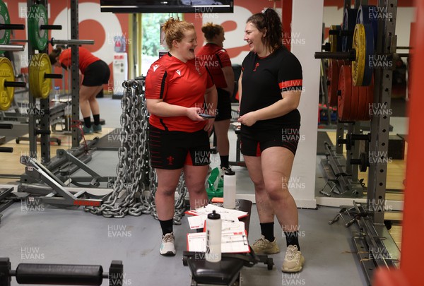 080222 - Behind the Scenes in the Wales Women Rugby Camp as they prepare for this years 6 Nations Championship - Cara Hope and Gwenllian Pyrs