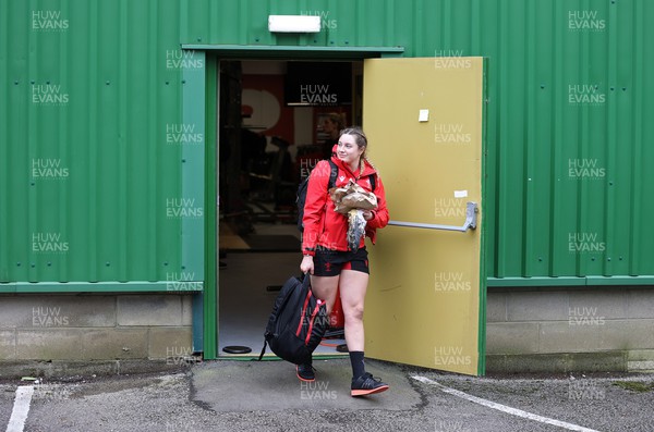 080222 - Behind the Scenes in the Wales Women Rugby Camp as they prepare for this years 6 Nations Championship - Gwen Crabb